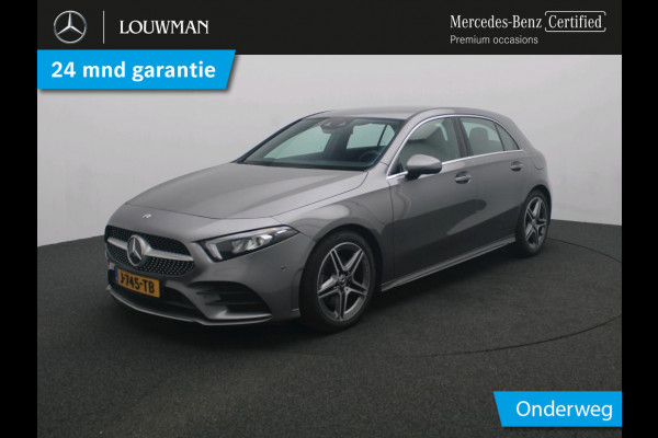 Mercedes-Benz A-Klasse 180 Business Solution AMG AMG Line | Achteruitrijcamera | Apple CarPlay | Spiegelpakket | Dodehoekassistent. Inclusief 48 maanden Mercedes-Benz Certified garantie voor Europa.