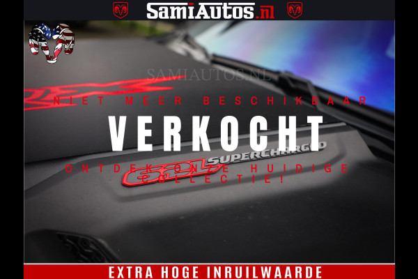 Dodge Ram 1500 TRX 702 PK 6.2 V8 | RED LINE | HELLCAT | RODE STIKSELS | BOM VOL | 4x4 Crew Cab | DUBBELE CABINE DC | 5 PERSOONS | DIAMOND BLACK PEARL | EERSTE EIGENAAR | TOP STAAT |