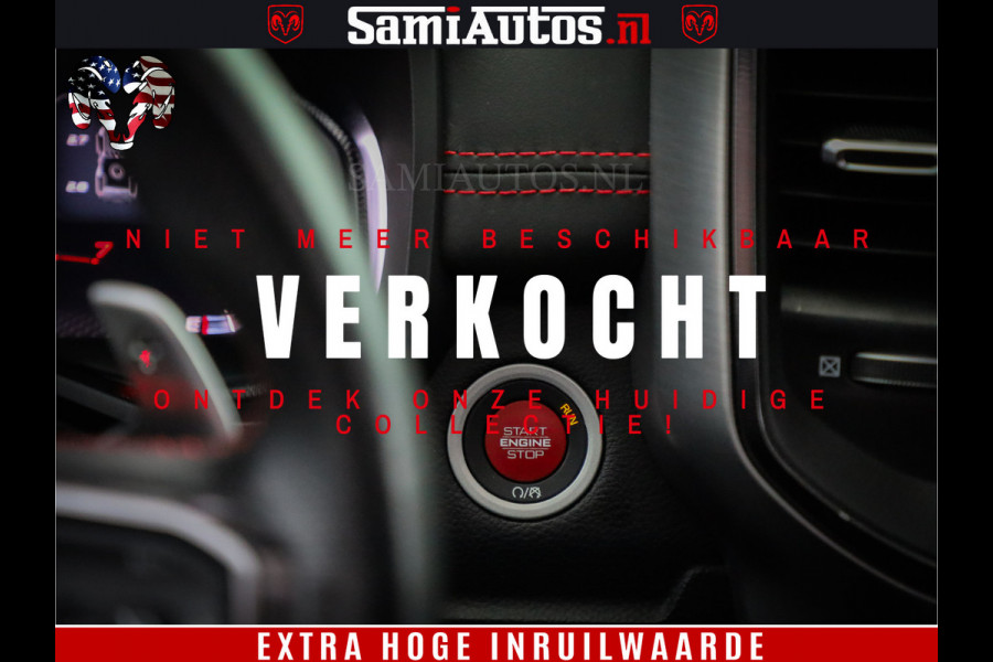 Dodge Ram 1500 TRX 702 PK 6.2 V8 | RED LINE | HELLCAT | RODE STIKSELS | BOM VOL | 4x4 Crew Cab | DUBBELE CABINE DC | 5 PERSOONS | DIAMOND BLACK PEARL | EERSTE EIGENAAR | TOP STAAT |
