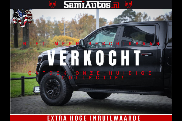Dodge Ram 1500 TRX 702 PK 6.2 V8 | RED LINE | HELLCAT | RODE STIKSELS | BOM VOL | 4x4 Crew Cab | DUBBELE CABINE DC | 5 PERSOONS | DIAMOND BLACK PEARL | EERSTE EIGENAAR | TOP STAAT |