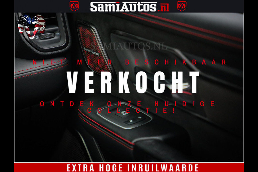 Dodge Ram 1500 TRX 702 PK 6.2 V8 | RED LINE | HELLCAT | RODE STIKSELS | BOM VOL | 4x4 Crew Cab | DUBBELE CABINE DC | 5 PERSOONS | DIAMOND BLACK PEARL | EERSTE EIGENAAR | TOP STAAT |