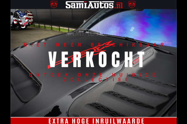 Dodge Ram 1500 TRX 702 PK 6.2 V8 | RED LINE | HELLCAT | RODE STIKSELS | BOM VOL | 4x4 Crew Cab | DUBBELE CABINE DC | 5 PERSOONS | DIAMOND BLACK PEARL | EERSTE EIGENAAR | TOP STAAT |