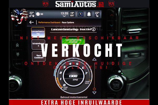 Dodge Ram 1500 TRX 702 PK 6.2 V8 | RED LINE | HELLCAT | RODE STIKSELS | BOM VOL | 4x4 Crew Cab | DUBBELE CABINE DC | 5 PERSOONS | DIAMOND BLACK PEARL | EERSTE EIGENAAR | TOP STAAT |