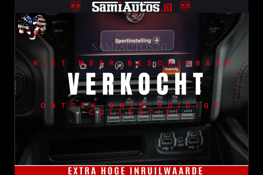 Dodge Ram 1500 TRX 702 PK 6.2 V8 | RED LINE | HELLCAT | RODE STIKSELS | BOM VOL | 4x4 Crew Cab | DUBBELE CABINE DC | 5 PERSOONS | DIAMOND BLACK PEARL | EERSTE EIGENAAR | TOP STAAT |