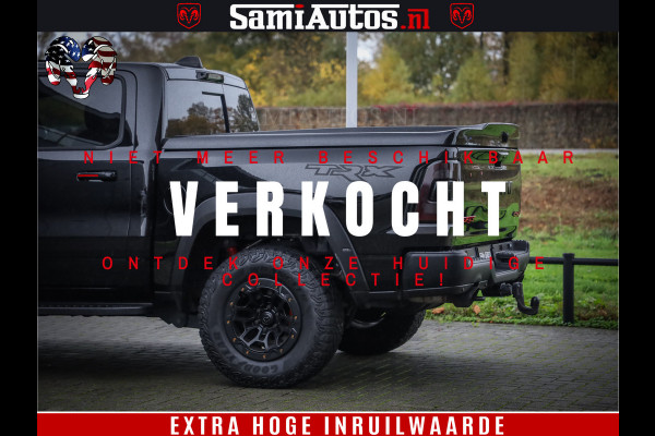 Dodge Ram 1500 TRX 702 PK 6.2 V8 | RED LINE | HELLCAT | RODE STIKSELS | BOM VOL | 4x4 Crew Cab | DUBBELE CABINE DC | 5 PERSOONS | DIAMOND BLACK PEARL | EERSTE EIGENAAR | TOP STAAT |