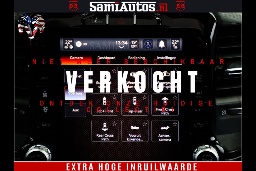 Dodge Ram 1500 TRX 702 PK 6.2 V8 | RED LINE | HELLCAT | RODE STIKSELS | BOM VOL | 4x4 Crew Cab | DUBBELE CABINE DC | 5 PERSOONS | DIAMOND BLACK PEARL | EERSTE EIGENAAR | TOP STAAT |