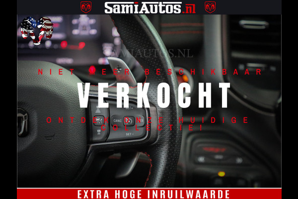 Dodge Ram 1500 TRX 702 PK 6.2 V8 | RED LINE | HELLCAT | RODE STIKSELS | BOM VOL | 4x4 Crew Cab | DUBBELE CABINE DC | 5 PERSOONS | DIAMOND BLACK PEARL | EERSTE EIGENAAR | TOP STAAT |