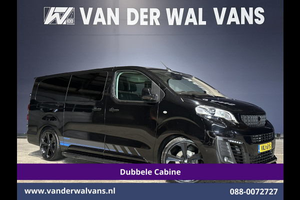 Peugeot Expert 2.0 BlueHDI 177pk Automaat L3H1 Dubbele cabine SPORT Euro6 Airco | 6-Zits | Leder | 2x Zijdeur Head up display, Navigatie, Camera, Apple Carplay, Android Auto, Xenon, LM velgen, Sidebars, Cruisecontrol, Trekhaak, Stoelverwarming, Parkeersensoren