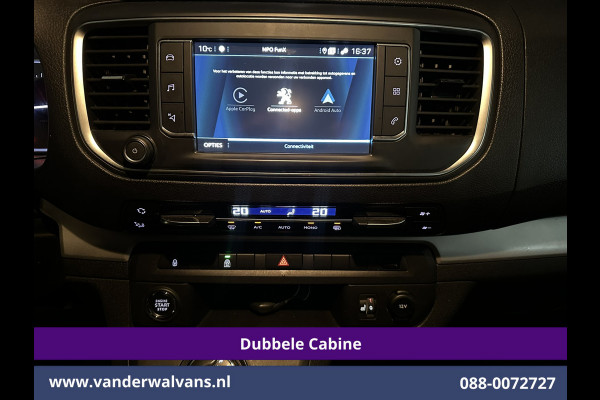 Peugeot Expert 2.0 BlueHDI 177pk Automaat L3H1 Dubbele cabine SPORT Euro6 Airco | 6-Zits | Leder | 2x Zijdeur Head up display, Navigatie, Camera, Apple Carplay, Android Auto, Xenon, LM velgen, Sidebars, Cruisecontrol, Trekhaak, Stoelverwarming, Parkeersensoren