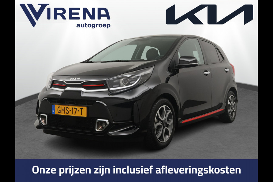 Kia Picanto 1.0 DPi GT-Line Airco - Apple Carlpay/Android Auto - Cruise Control - Climate Control - Navigatie - Achteruitrijcamera - Fabrieksgarantie tot 08-2031