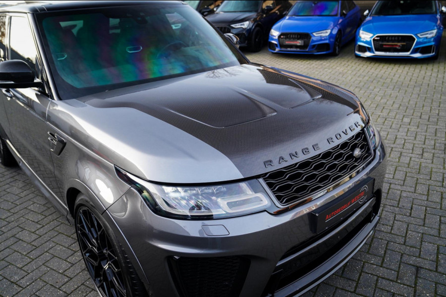 Land Rover Range Rover Sport 5.0 V8 SC SVR | Carbon Package | Kuipstoelen | 360 cam | HuD | Treeplanken | Stoelkoeling | Applecarp
