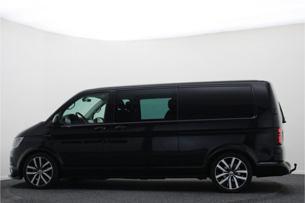 Volkswagen Transporter 2.0 TDI DSG L2H1 DC Highline 2x Schuifdeur, ACC, Apple Carplay, Bluetooth, LED, PDC, Trekhaak, 19''