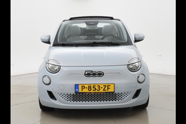 Fiat 500C 42 kWh Aut. *CELESTIAL BLUE* + STOELVERW. | CAMERA | 17 INCH | APPLE CARPLAY