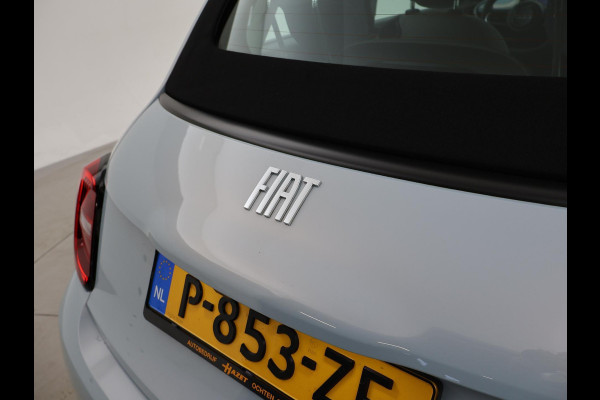 Fiat 500C 42 kWh Aut. *CELESTIAL BLUE* + STOELVERW. | CAMERA | 17 INCH | APPLE CARPLAY