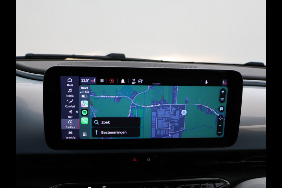 Fiat 500C 42 kWh Aut. *CELESTIAL BLUE* + STOELVERW. | CAMERA | 17 INCH | APPLE CARPLAY