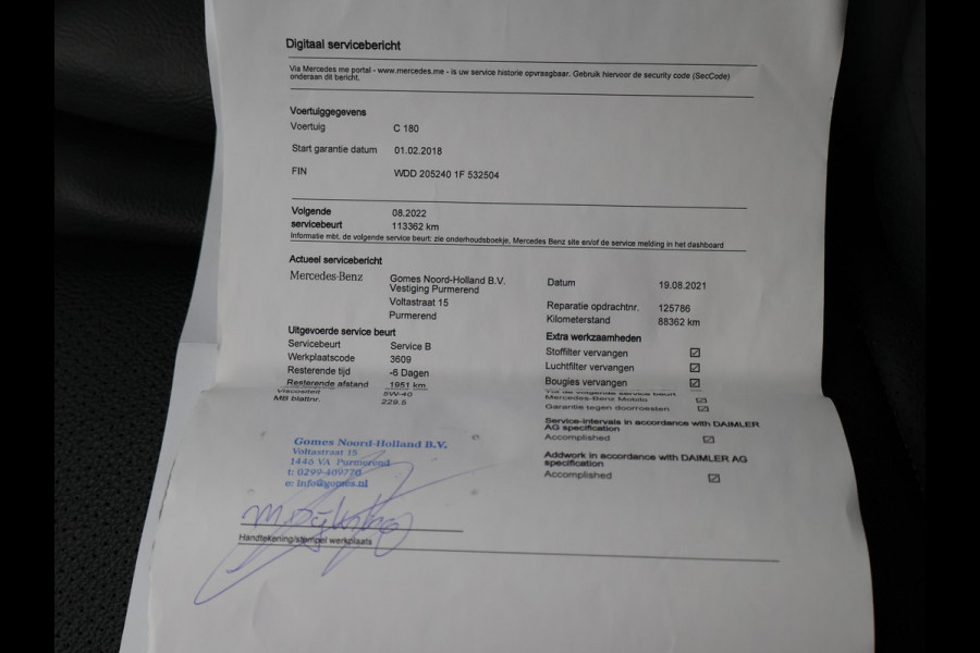 Mercedes-Benz C-Klasse Estate 180 156 PK AUT. AMG SPORT + CAMERA | LEDER | LED | 18 INCH