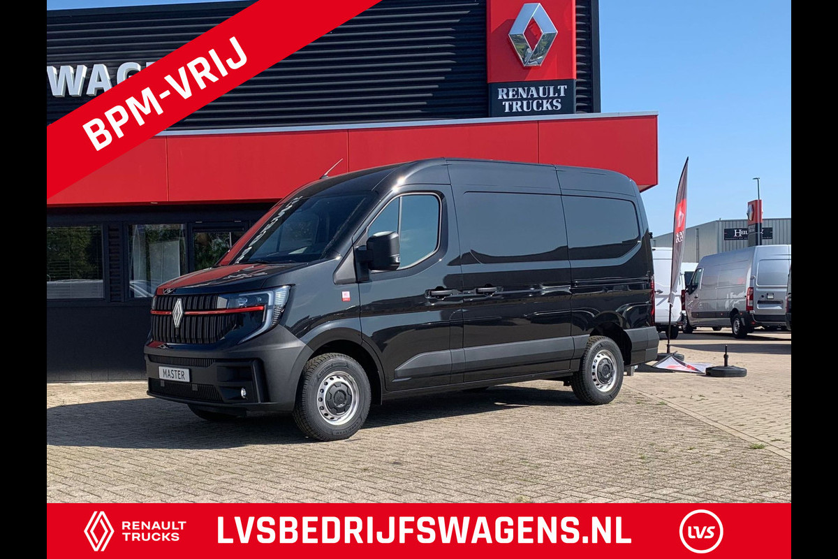 Renault Master T35 2.0 dCi 150 PK L2H2 Multimedia met Google services, Dubbele schuifdeur, Camera, Trekhaak, Apple carplay, Verwarmde voorruit.