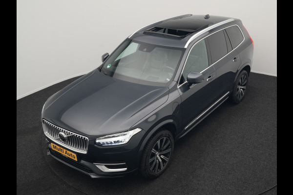 Volvo XC90 T8 Twin Engine AWD Inscription 7 Persoons 394pk Plug In Hybrid Dealer O.H PHEV | Panodak | Adaptive Cruise | Luxe Lederen Comfortzetels Massage & Ventilatie | Head Up | 360 Camera | Harman Kardon | Blis | Apple Carplay | Navigatie |