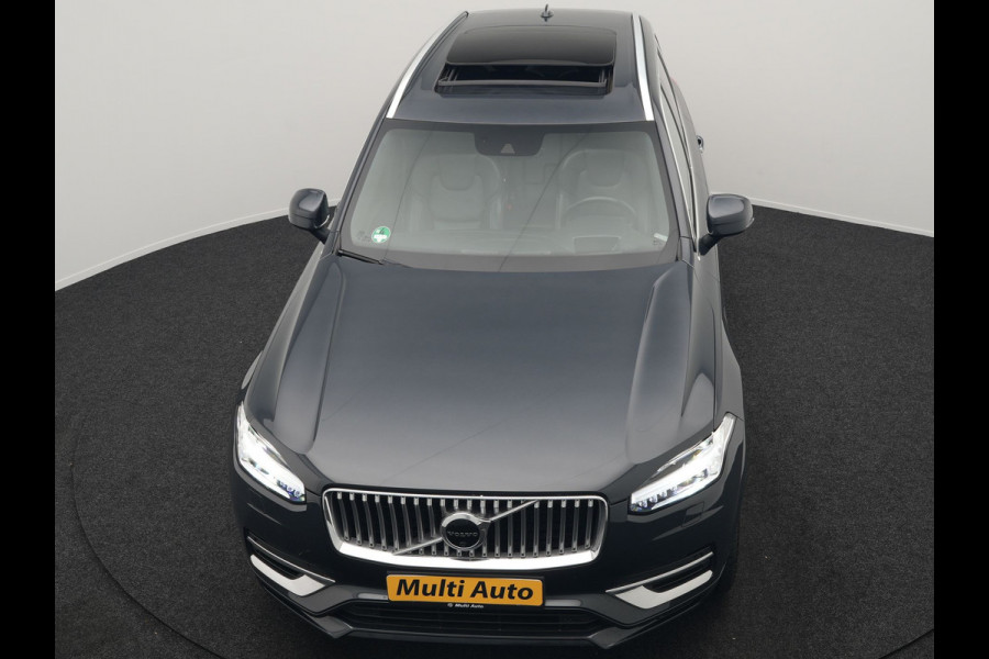 Volvo XC90 T8 Twin Engine AWD Inscription 7 Persoons 394pk Plug In Hybrid Dealer O.H PHEV | Panodak | Adaptive Cruise | Luxe Lederen Comfortzetels Massage & Ventilatie | Head Up | 360 Camera | Harman Kardon | Blis | Apple Carplay | Navigatie |