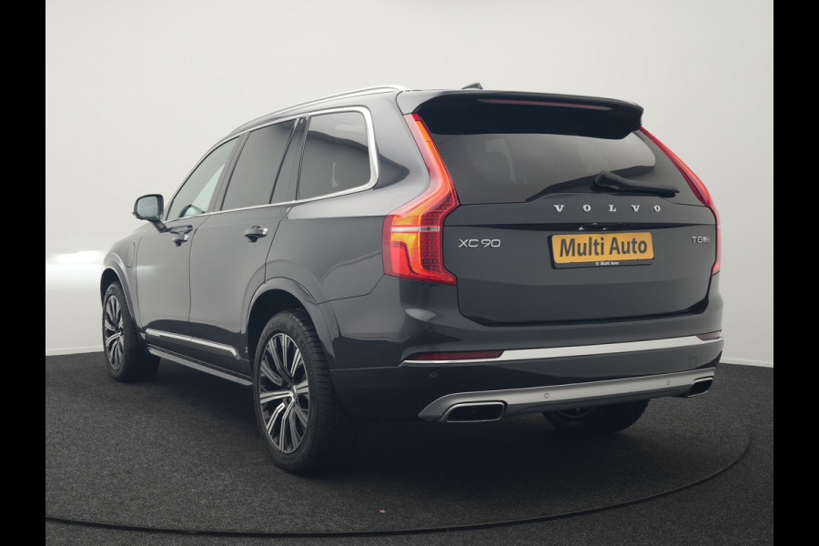 Volvo XC90 T8 Twin Engine AWD Inscription 7 Persoons 394pk Plug In Hybrid Dealer O.H PHEV | Panodak | Adaptive Cruise | Luxe Lederen Comfortzetels Massage & Ventilatie | Head Up | 360 Camera | Harman Kardon | Blis | Apple Carplay | Navigatie |