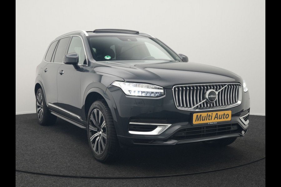 Volvo XC90 T8 Twin Engine AWD Inscription 7 Persoons 394pk Plug In Hybrid Dealer O.H PHEV | Panodak | Adaptive Cruise | Luxe Lederen Comfortzetels Massage & Ventilatie | Head Up | 360 Camera | Harman Kardon | Blis | Apple Carplay | Navigatie |