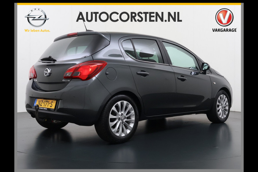 Opel Corsa Turbo 90pk 5d Innovation Bi-Xenon Camera PDC Trekhaak ECC 1/2 Leer Volledig Dealer onderhouden! laatste beurt bij 111.000km Priv.Glass