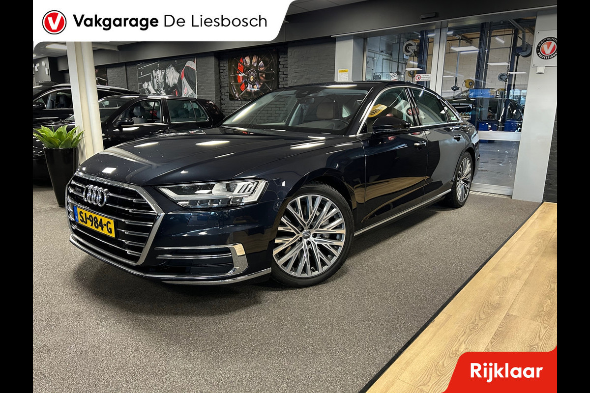 Audi A8 55 TFSI quattro / Leder / Navigatie / 20inch / B&O / stoel verwarming voor + achter.
