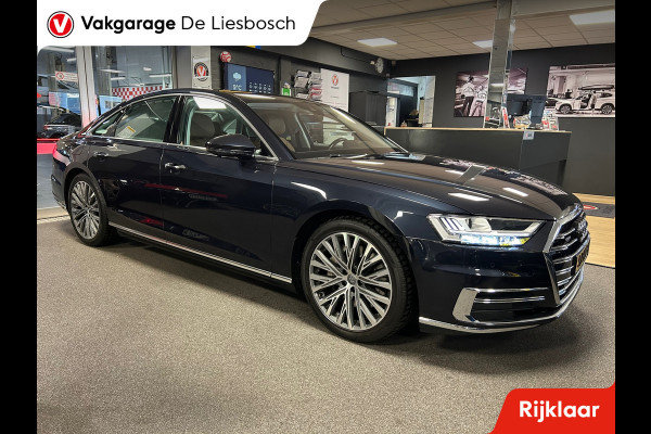 Audi A8 55 TFSI quattro / Leder / Navigatie / 20inch / B&O / stoel verwarming voor + achter.