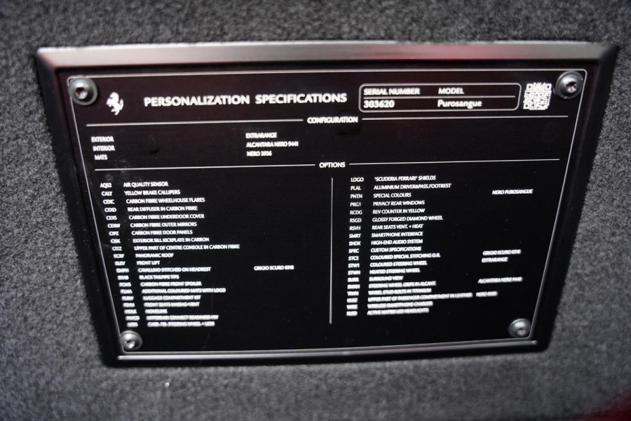 Ferrari Purosangue 6.5 V12 Full Carbon Pack Lifting Panoramadak
