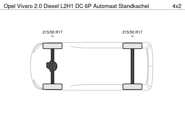 Opel Vivaro 2.0 Diesel L2H1 DC 6P Automaat Standkachel