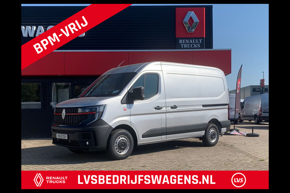 Renault Master T35 2.0 dCi 150 PK L2H2 Multimedia met Google services,Dubbele schuifdeur, Camera, Trekhaak, Apple carplay. Verwarmde voorruit.