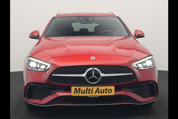Mercedes-Benz C-Klasse Estate 300 e AMG Line Plug In Hybrid 313pk Dealer O.H PHEV | Trekhaak af Fabriek | Adaptive Cruise | 360 Camera | Digital LED | Burmester Soundsystem | Alcantara Sportstoelen Verwarmd | Sfeerverlichting | Keyless |