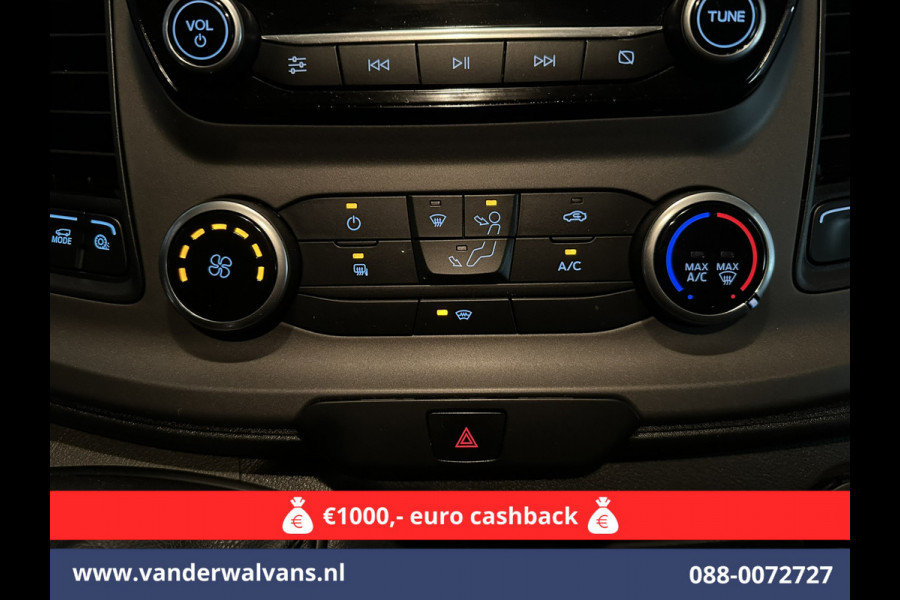 Ford Transit Custom 2.0 TDCI L2H1 Euro6 Airco | Apple Carplay | Camera | Cruisecontrol | LED Parkeersensoren, Android Auto, Bijrijdersbank, Verwarmde voorruit, 2800kg trekvermogen