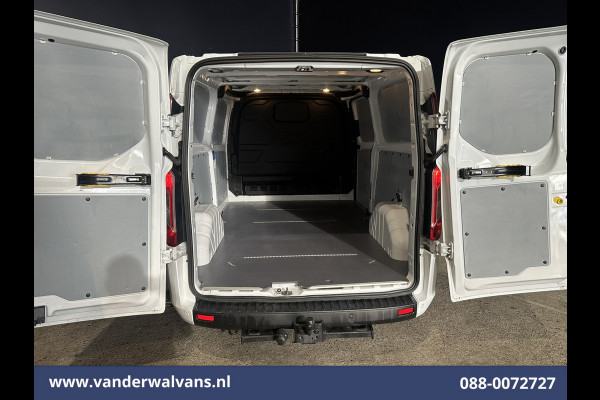 Ford Transit Custom 2.0 TDCI 131pk L2H1 Euro6 Airco | LED | Apple Carplay | Cruisecontrol | 2800kg Trekhaak Parkeersensoren, Stoelverwarming, Verwarmde voorruit, Bijrijdersbank