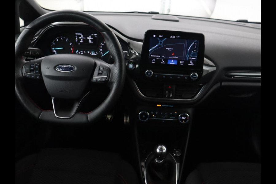 Ford Fiesta 1.0 EcoBoost ST-Line | Panoramadak | Camera | Carplay | Full LED | Verwarmde voorruit | Navigatie | Climate control | Cruise control | Parkeerhulp | Bluetooth