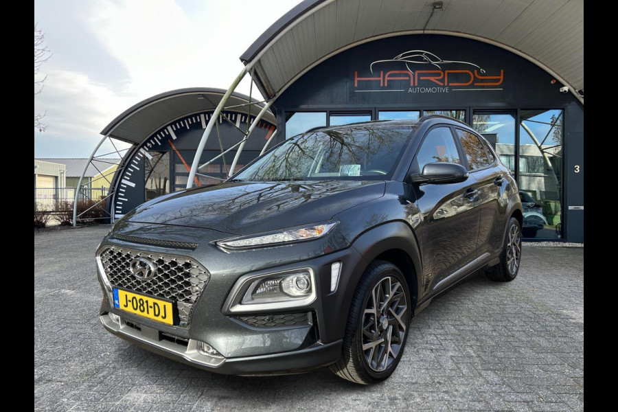 Hyundai Kona 1.6 GDI HEV Premium Trekh Leer Head Up Rijklaarprijs incl. onderhoudsbeurt / 4 nw banden