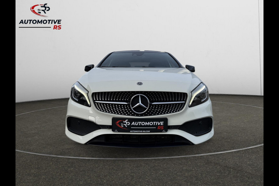 Mercedes-Benz A-Klasse 180 AMG-Line Pano Sportstoelen Led Navi Camera Parkeersensor V+A Cruise Control Sfeerverlichting