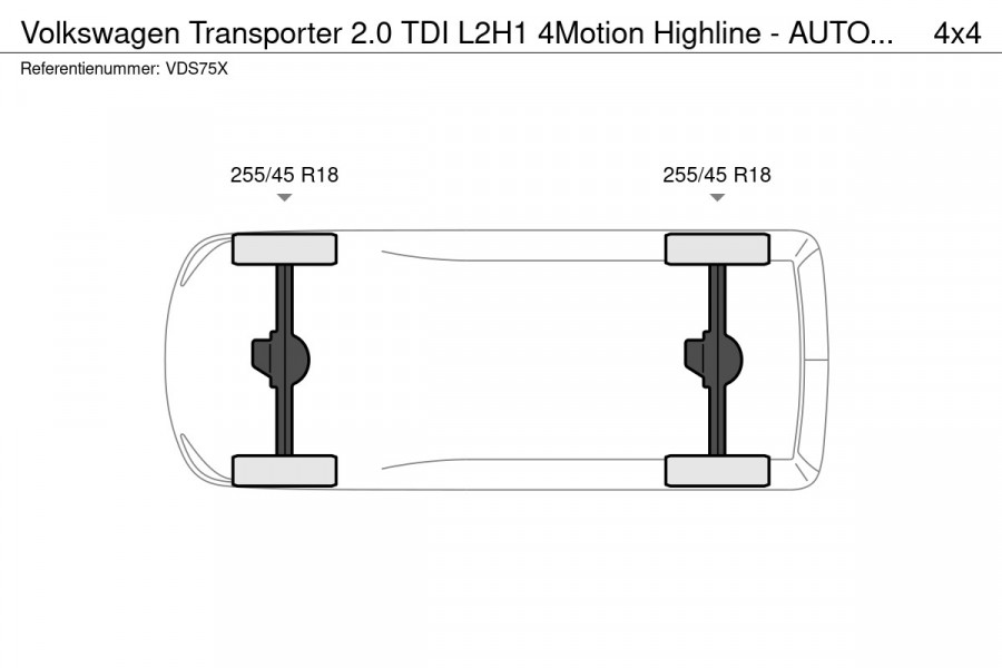 Volkswagen Transporter 2.0 TDI L2H1 4Motion Highline - AUTOMAAT - 67.000 KM I Navigatie I Airco I Schuif/kantel dak I PDC I LED
