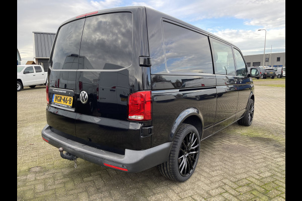 Volkswagen Transporter 2.0 TDI 150pk L2H1 30 DC 5 persoons Comfortline / vaste prijs rijklaar € 27.950 ex btw / / lease vanaf € / zwart metallic / nieuwe 20 inch velgen + banden / euro 6
