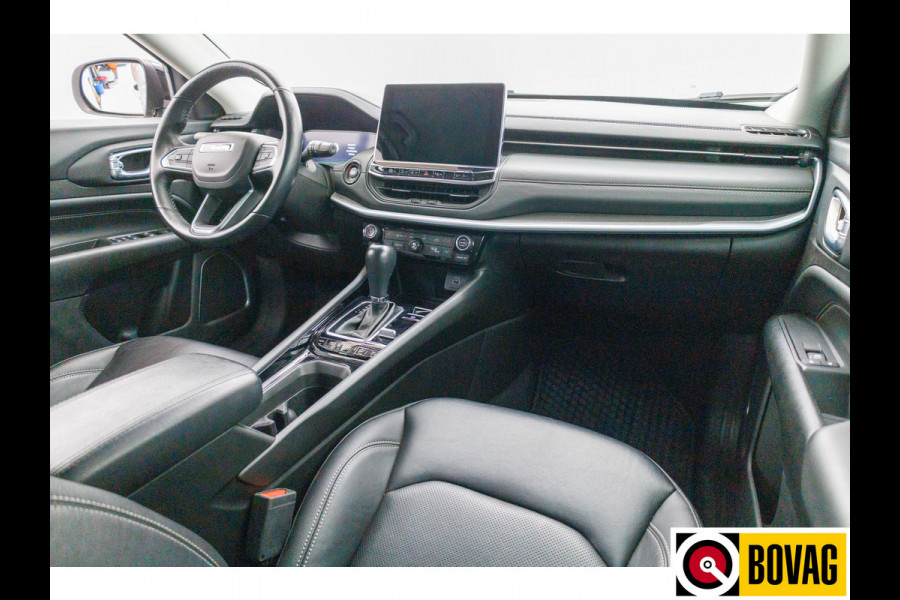 Jeep Compass 4xe 240 Plug-in Hybrid Electric S | Leer | 19 Inch All-season | Stoel- Stuurverwarming Navigatie, Adaptive Cruise, Elektrische achterklep, Camera