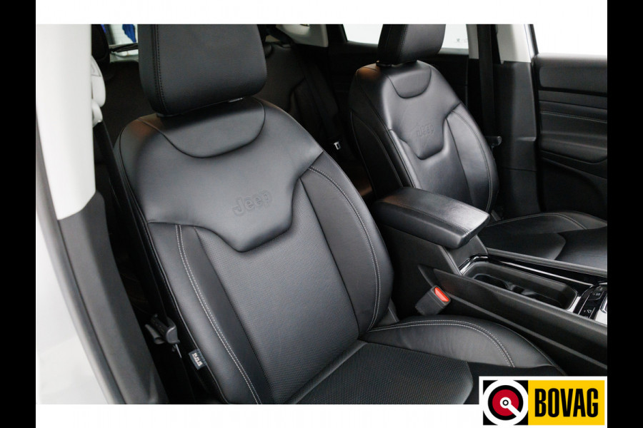 Jeep Compass 4xe 240 Plug-in Hybrid Electric S | Leer | 19 Inch All-season | Stoel- Stuurverwarming Navigatie, Adaptive Cruise, Elektrische achterklep, Camera