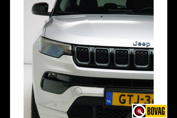 Jeep Compass 4xe 240 Plug-in Hybrid Electric S | Leer | 19 Inch All-season | Stoel- Stuurverwarming Navigatie, Adaptive Cruise, Elektrische achterklep, Camera