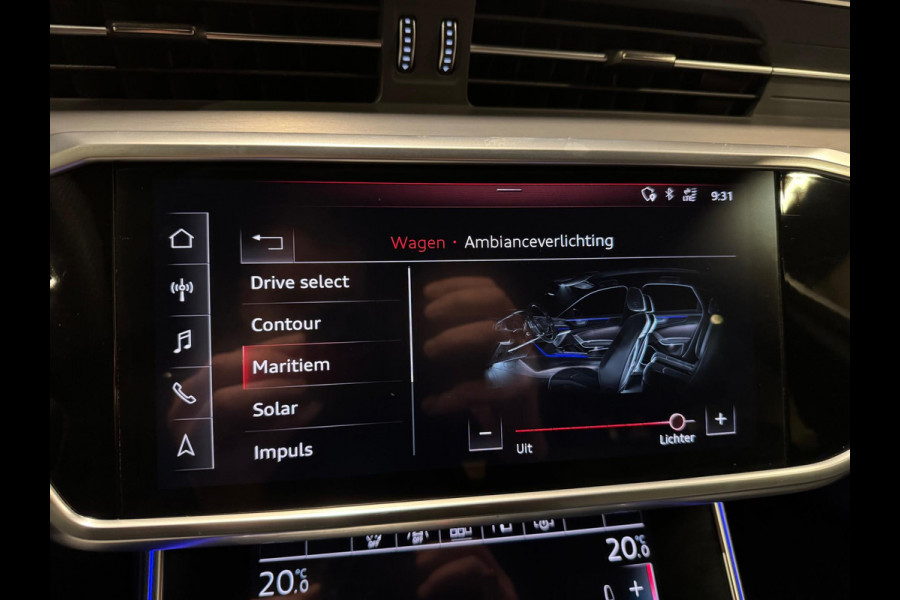 Audi A6 Avant 45 TFSI Quattro 3X S-Line, Black Optik, ACC, Leder, 360 Cam, Ambiënte Light, Apple Carplay, Android, Voll Onderhoud