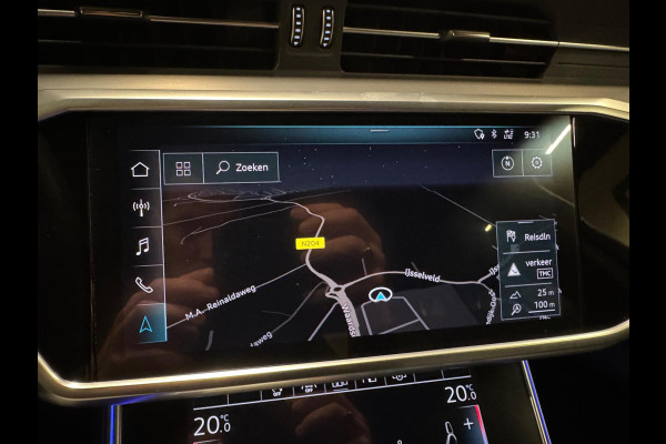 Audi A6 Avant 45 TFSI Quattro 3X S-Line, Black Optik, ACC, Leder, 360 Cam, Ambiënte Light, Apple Carplay, Android, Voll Onderhoud