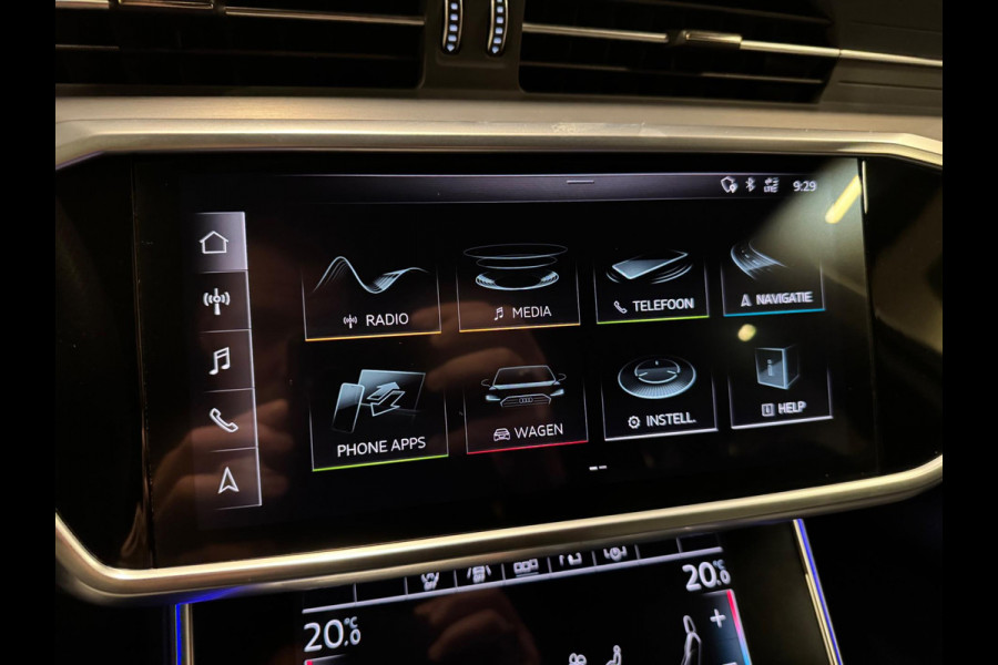 Audi A6 Avant 45 TFSI Quattro 3X S-Line, Black Optik, ACC, Leder, 360 Cam, Ambiënte Light, Apple Carplay, Android, Voll Onderhoud