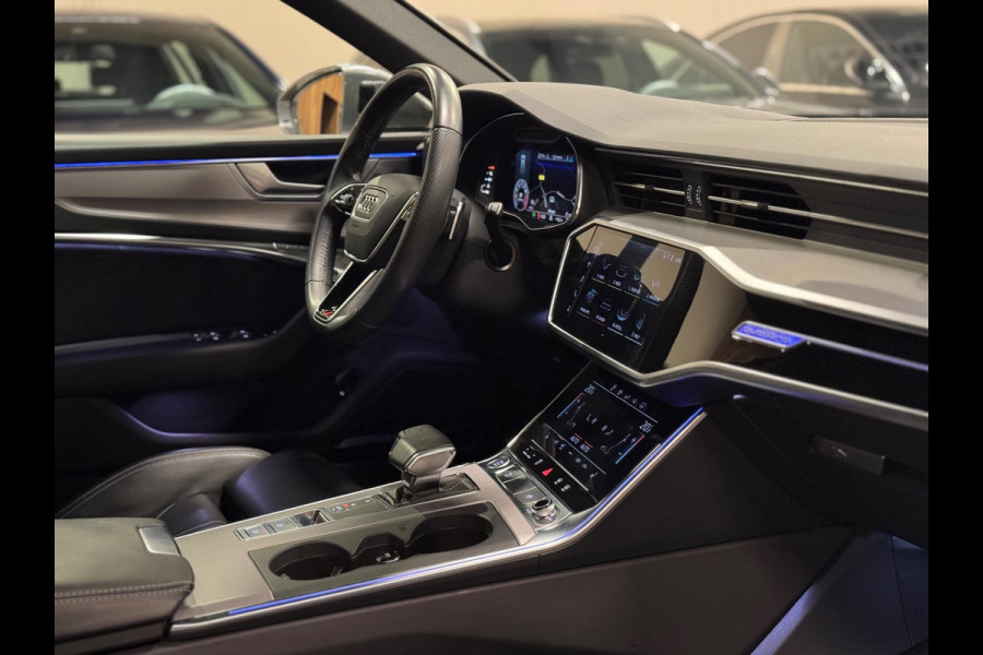 Audi A6 Avant 45 TFSI Quattro 3X S-Line, Black Optik, ACC, Leder, 360 Cam, Ambiënte Light, Apple Carplay, Android, Voll Onderhoud