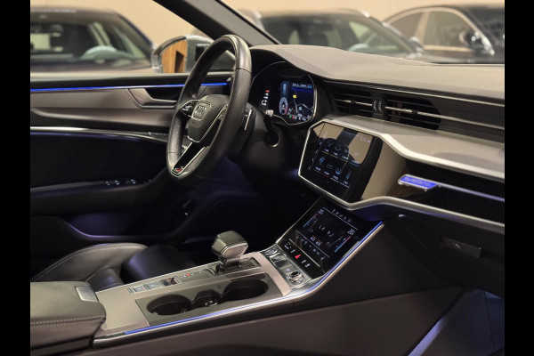 Audi A6 Avant 45 TFSI Quattro 3X S-Line, Black Optik, ACC, Leder, 360 Cam, Ambiënte Light, Apple Carplay, Android, Voll Onderhoud