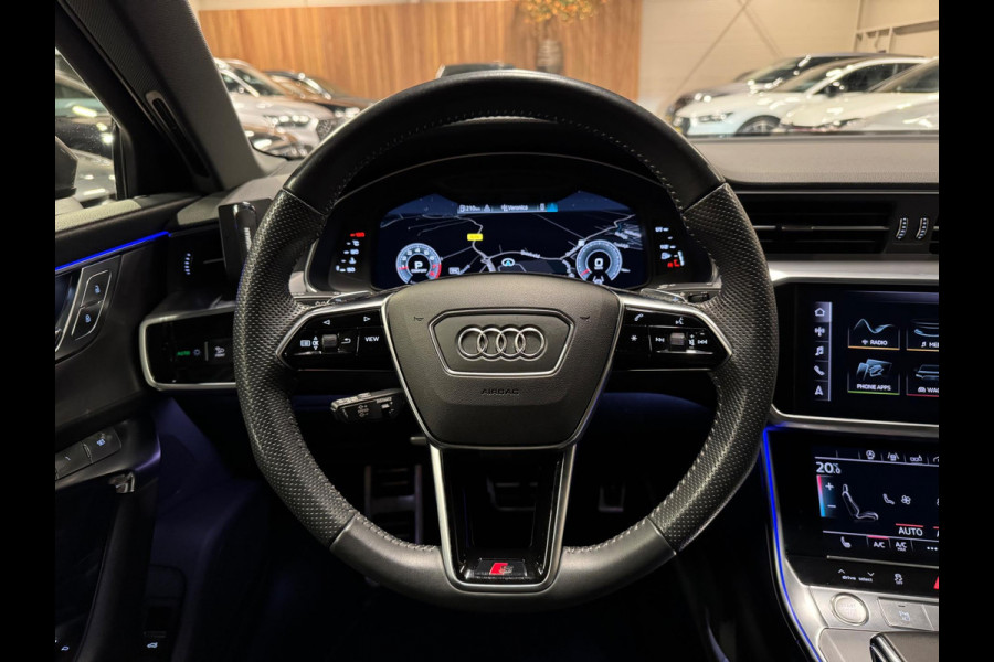 Audi A6 Avant 45 TFSI Quattro 3X S-Line, Black Optik, ACC, Leder, 360 Cam, Ambiënte Light, Apple Carplay, Android, Voll Onderhoud
