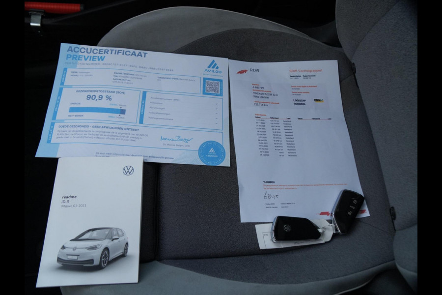 Volkswagen ID.3 First Max 58 kWh Soh 91% Pano Headup Display