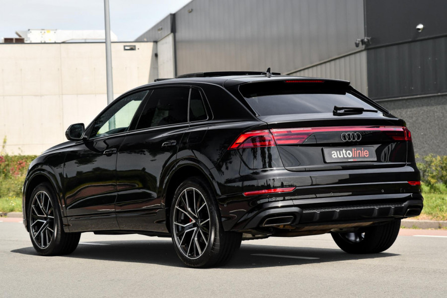 Audi Q8 60 TFSI e quattro Pro Line S Competition. RS Zetels, Softclose, Pano, Koeling, B&O, 360 3D, Trekh, HUD, Keyless, Stuurvw!